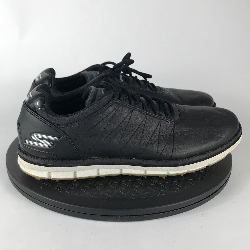 Skechers Go Golf Elite Black Leather Spikeless Golf Shoes 53530 Men’s Size 8 - Picture 4 of 12